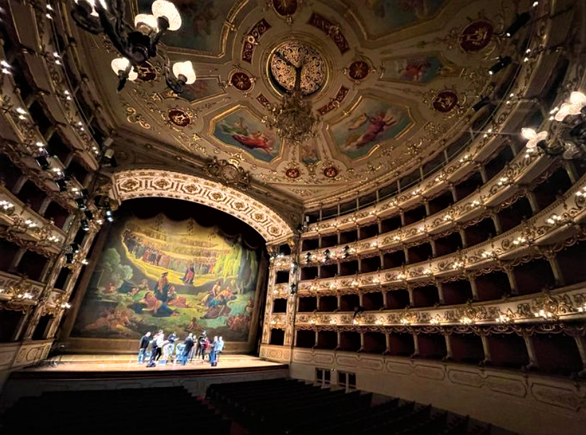 The stunning Teatro Municipale Romolo Valli, in Reggio Emilia
